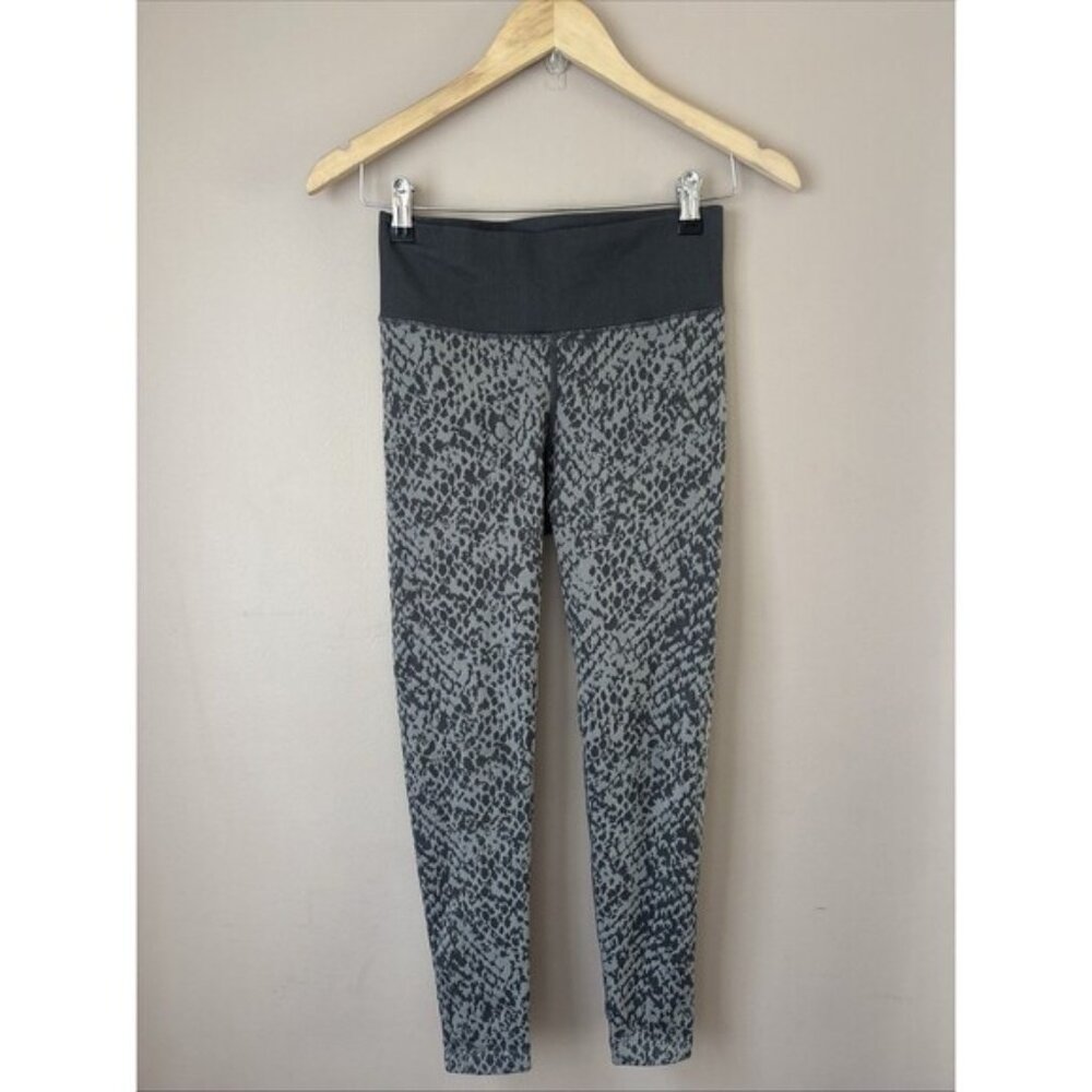 Offline By Aerie 7/8 High Rise Seamless Leggings Sz Small Gray Print Athleisure